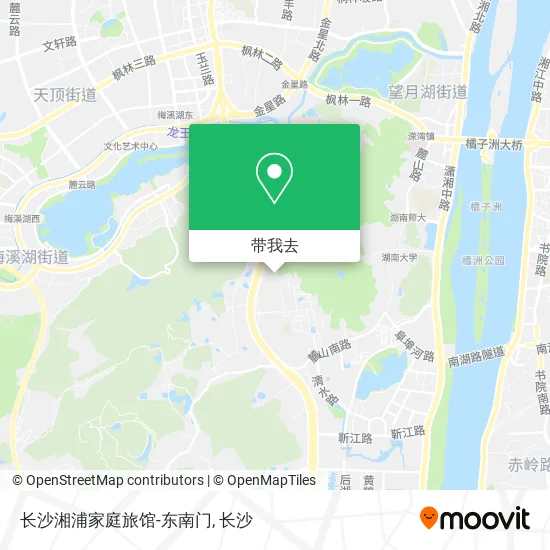 长沙湘浦家庭旅馆-东南门地图