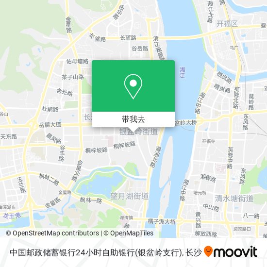 中国邮政储蓄银行24小时自助银行(银盆岭支行)地图