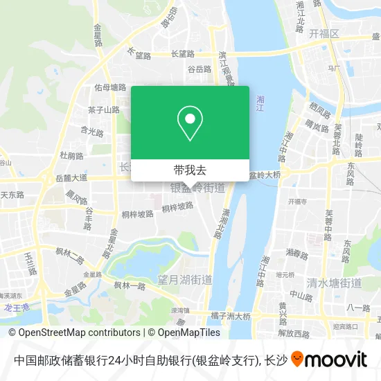中国邮政储蓄银行24小时自助银行(银盆岭支行)地图