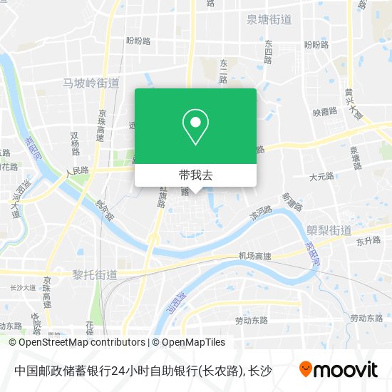 中国邮政储蓄银行24小时自助银行(长农路)地图