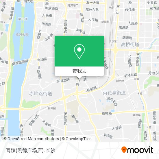 喜辣(凯德广场店)地图