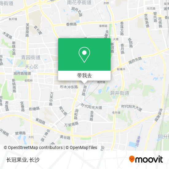 长冠果业地图