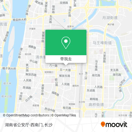 湖南省公安厅-西南门地图