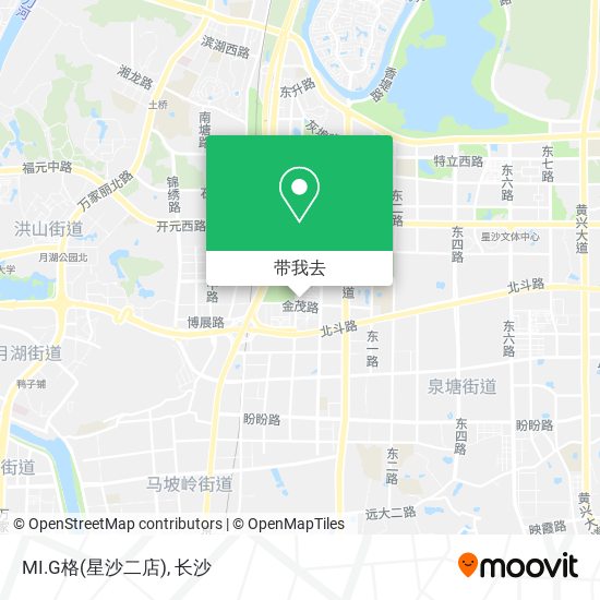 MI.G格(星沙二店)地图