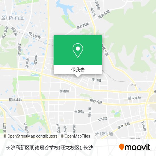 长沙高新区明德麓谷学校(旺龙校区)地图