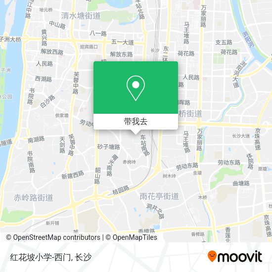 红花坡小学-西门地图
