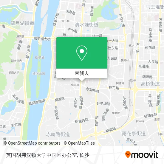 英国胡弗汉顿大学中国区办公室地图