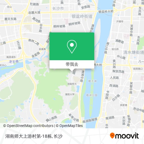 湖南师大上游村第-18栋地图