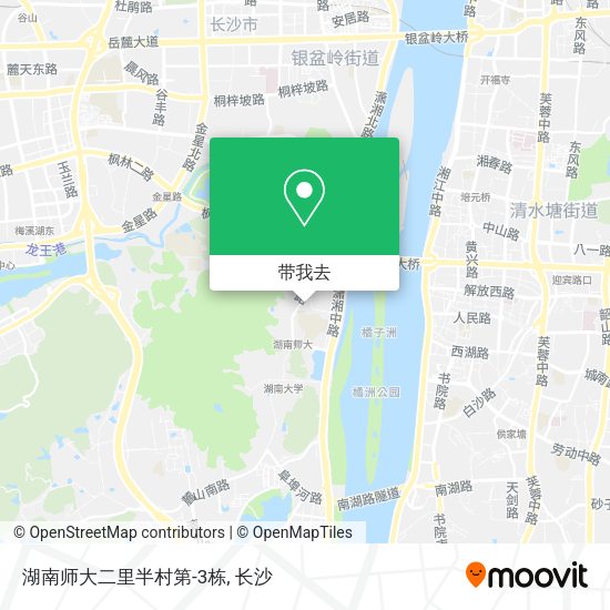 湖南师大二里半村第-3栋地图