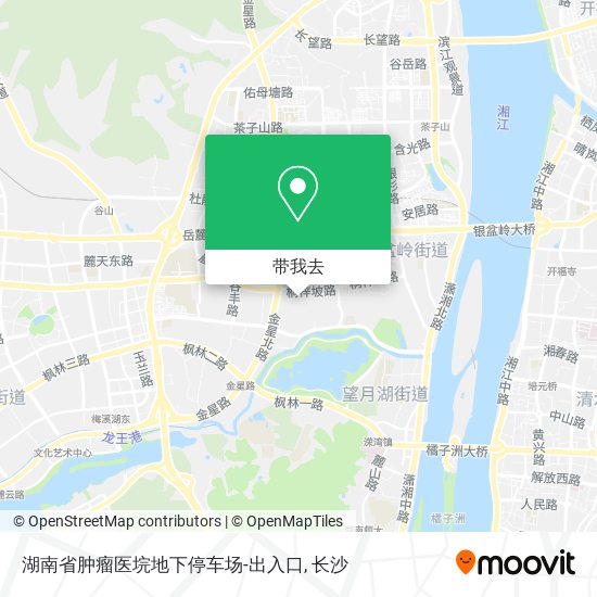 湖南省肿瘤医垸地下停车场-出入口地图