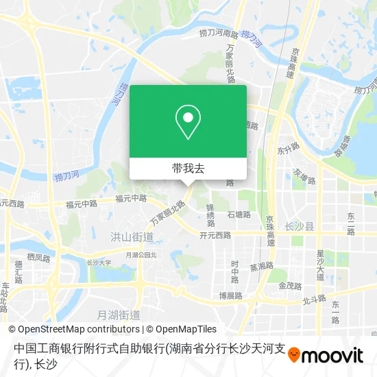 中国工商银行附行式自助银行(湖南省分行长沙天河支行)地图