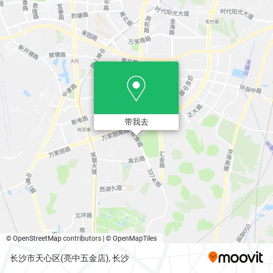 长沙市天心区(亮中五金店)地图