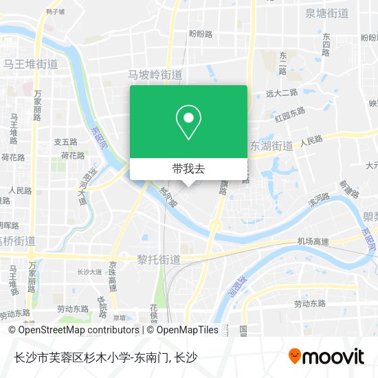 长沙市芙蓉区杉木小学-东南门地图