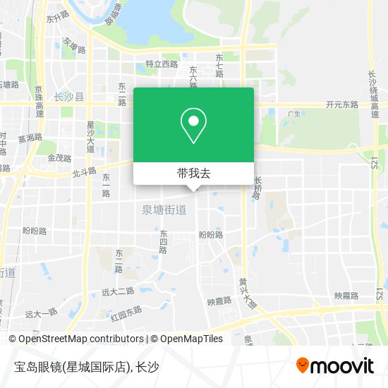 宝岛眼镜(星城国际店)地图