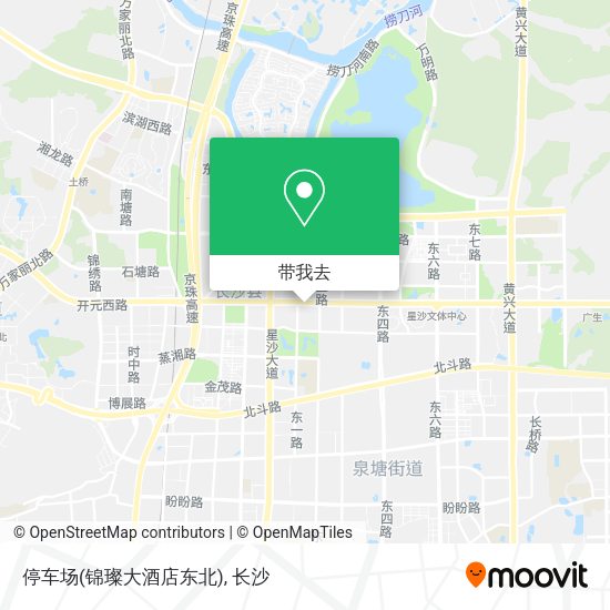 停车场(锦璨大酒店东北)地图