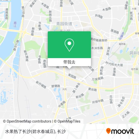 水果熟了长沙(碧水春城店)地图