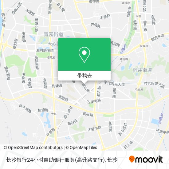 长沙银行24小时自助银行服务(高升路支行)地图