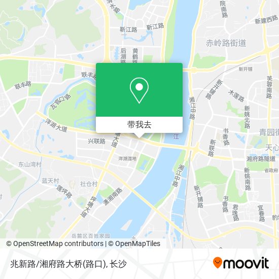 兆新路/湘府路大桥(路口)地图