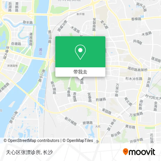 天心区张漂诊所地图