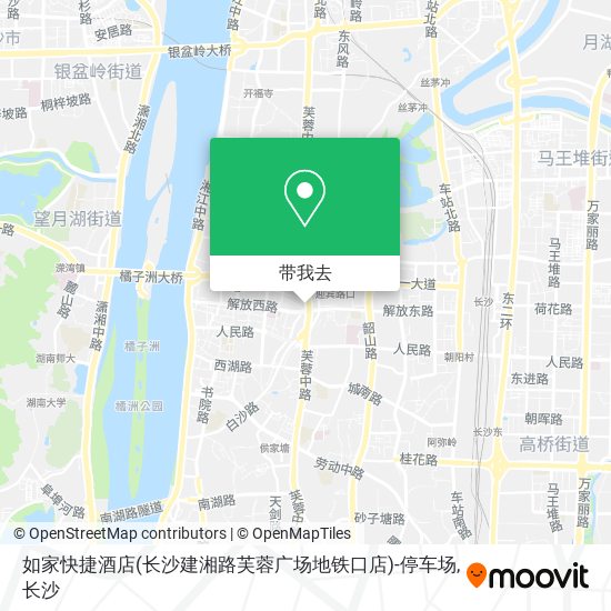 如家快捷酒店(长沙建湘路芙蓉广场地铁口店)-停车场地图