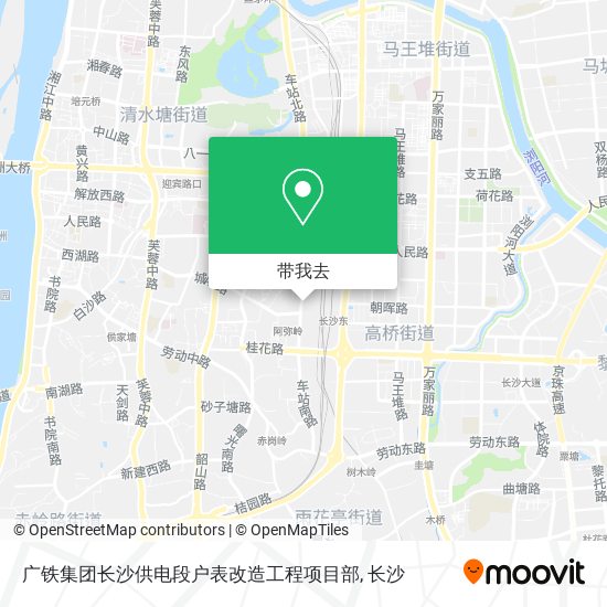 广铁集团长沙供电段户表改造工程项目部地图