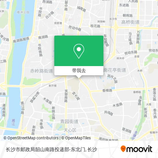 长沙市邮政局韶山南路投递部-东北门地图