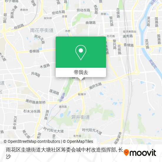 雨花区圭塘街道大塘社区筹委会城中村改造指挥部地图