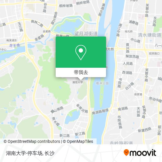 湖南大学-停车场地图