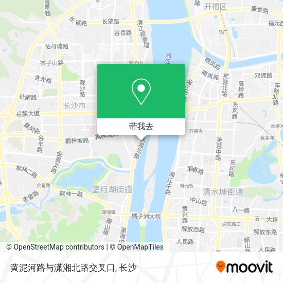 黄泥河路与潇湘北路交叉口地图