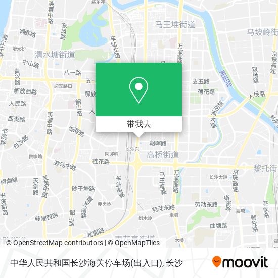 中华人民共和国长沙海关停车场(出入口)地图