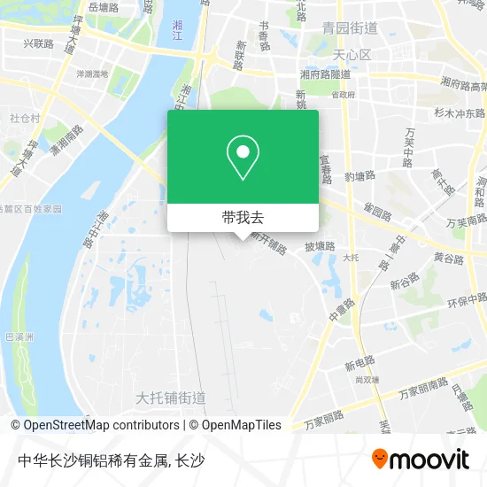 中华长沙铜铝稀有金属地图