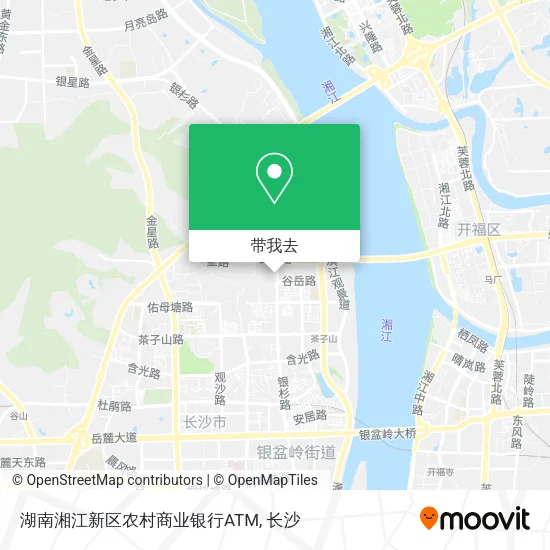 湖南湘江新区农村商业银行ATM地图