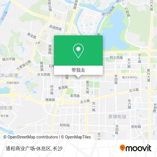 通程商业广场-休息区地图