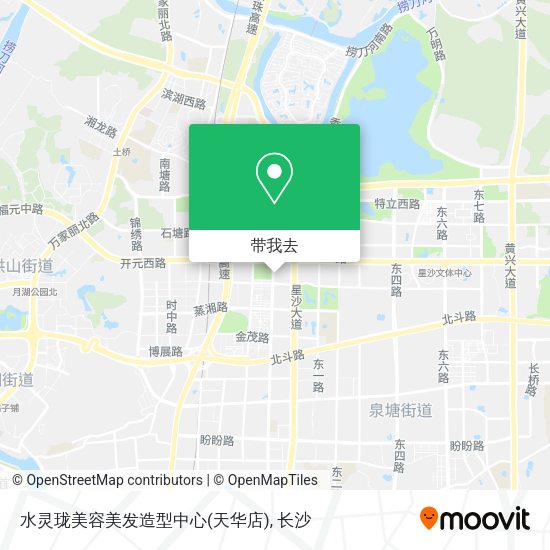 水灵珑美容美发造型中心(天华店)地图
