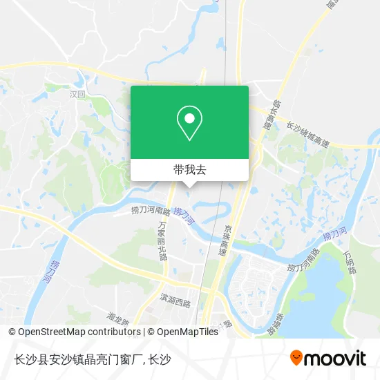 长沙县安沙镇晶亮门窗厂地图