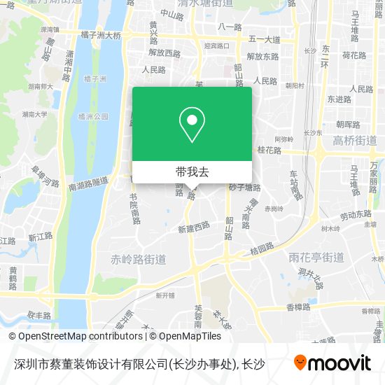 深圳市蔡董装饰设计有限公司(长沙办事处)地图