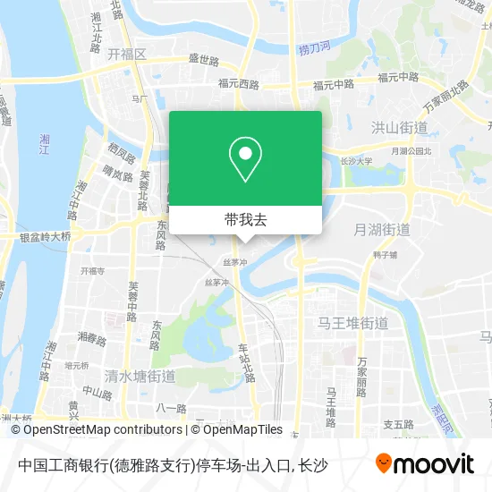中国工商银行(德雅路支行)停车场-出入口地图