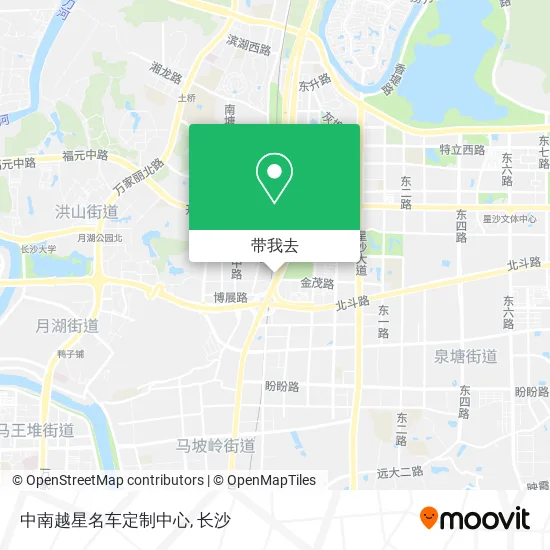 中南越星名车定制中心地图