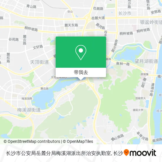 长沙市公安局岳麓分局梅溪湖派出所治安执勤室地图