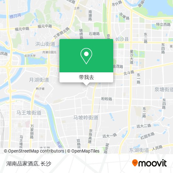 湖南品家酒店地图