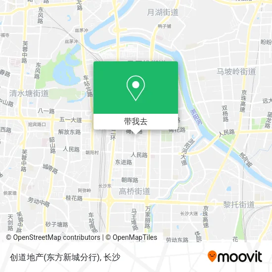 创道地产(东方新城分行)地图