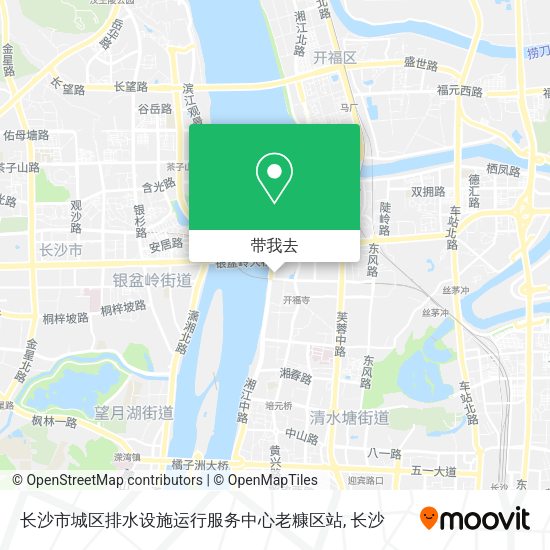 长沙市城区排水设施运行服务中心老糠区站地图