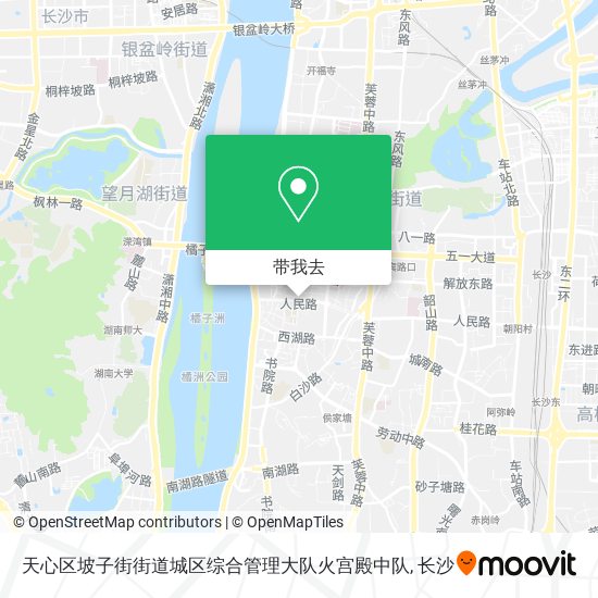 天心区坡子街街道城区综合管理大队火宫殿中队地图