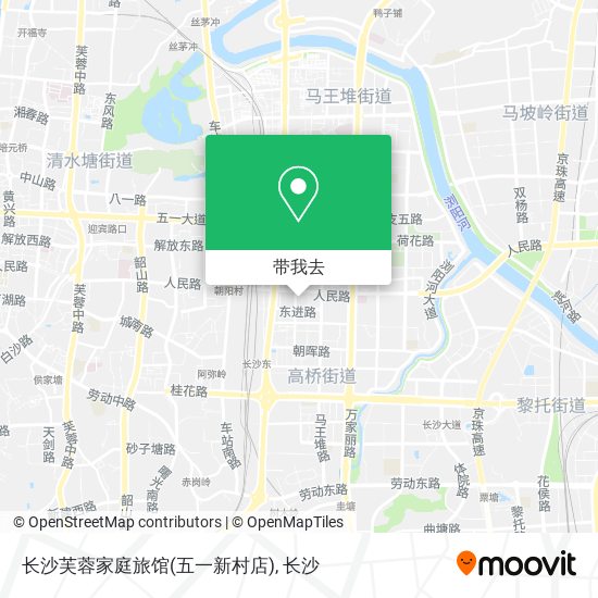 长沙芙蓉家庭旅馆(五一新村店)地图