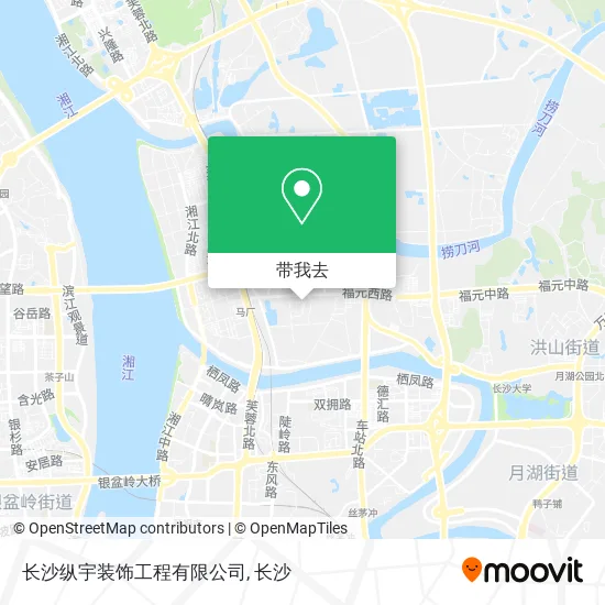 长沙纵宇装饰工程有限公司地图