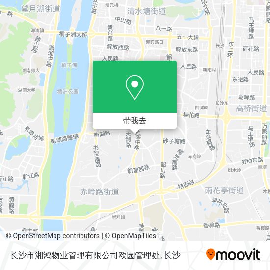 长沙市湘鸿物业管理有限公司欧园管理处地图