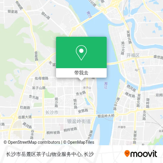 长沙市岳麓区茶子山物业服务中心地图