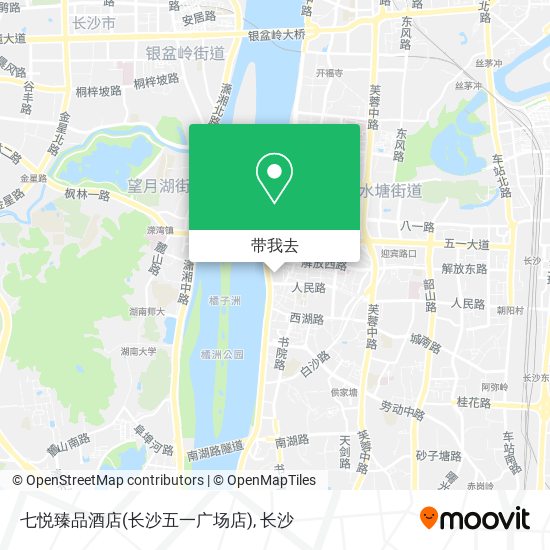 七悦臻品酒店(长沙五一广场店)地图
