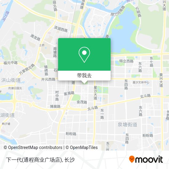 下一代(通程商业广场店)地图