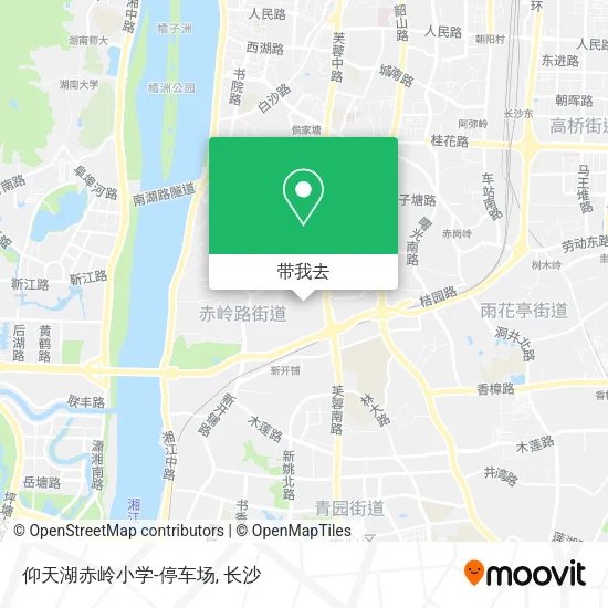 仰天湖赤岭小学-停车场地图